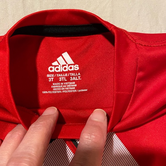 Adidas long sleeve tee. Size 3T - Picture 2 of 2